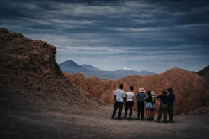 personas en el desierto